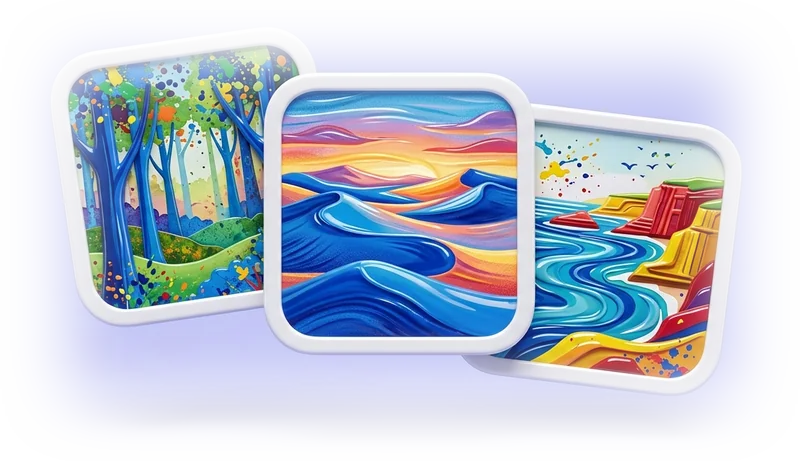 سه قاب عکس رنگی